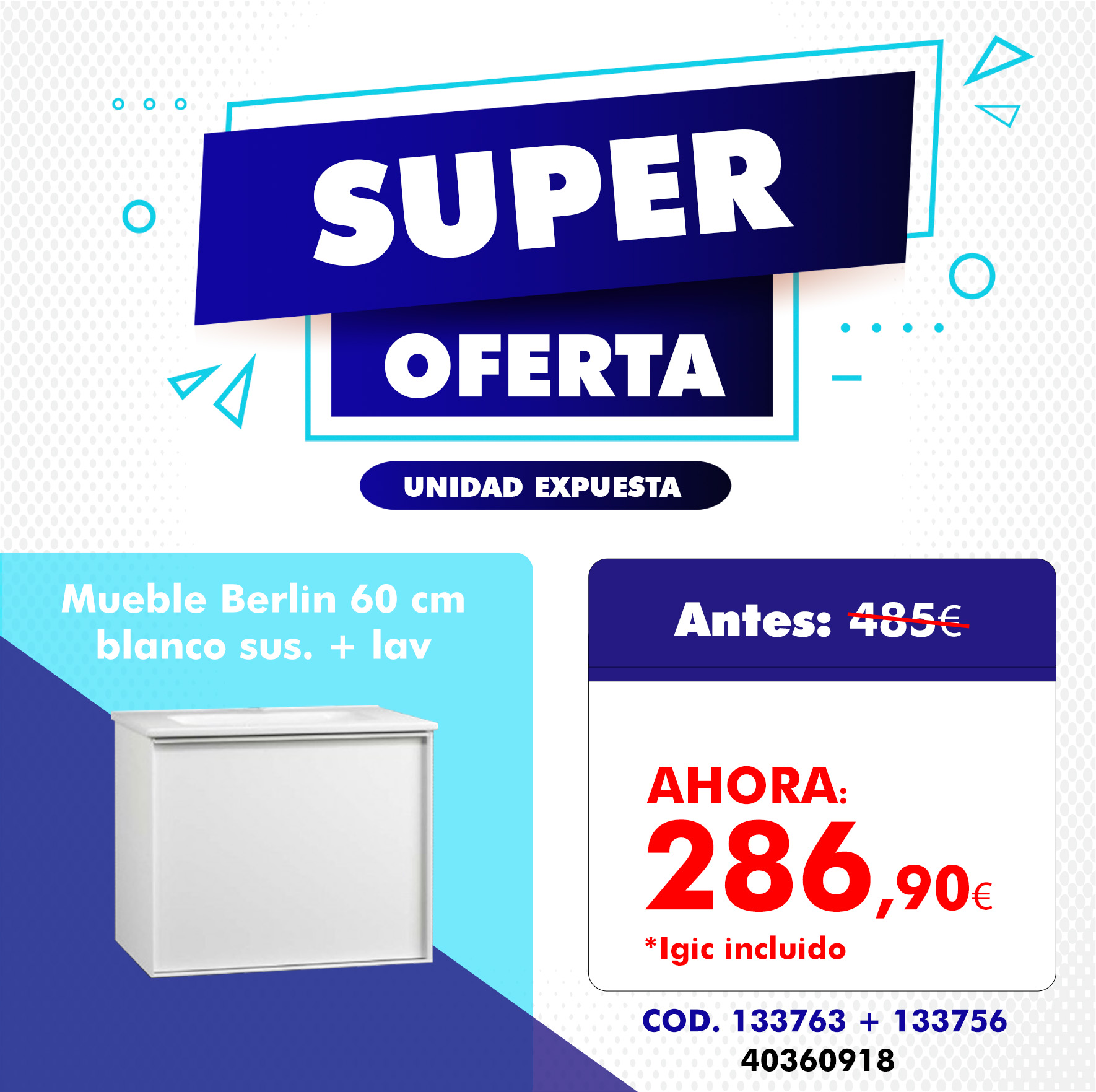 Mueble Berl&iacute;n 60